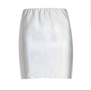 NWT Be Proud by BP Holographic Skirt